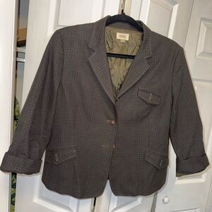 Fossil Women’s Vintage Modern Plaid Blazer Jacket Size 12US